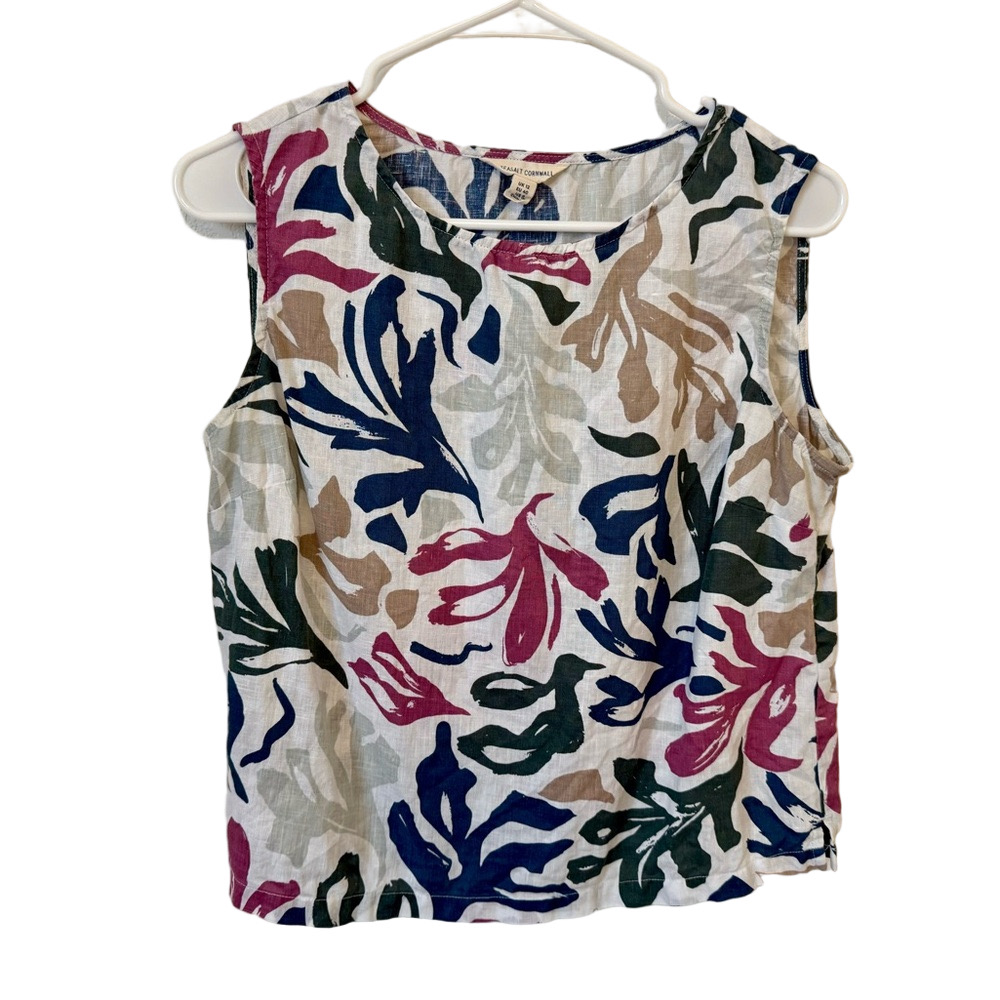 Seasalt Cornwall sleeveless linen shirt